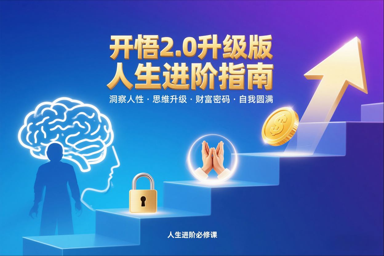 开悟2.0升级版人生进阶指南，洞察人性-思维升级-财富密码-自我圆满-赛德副业库