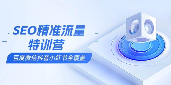 （13851期）SEO精准流量特训营，百度微信抖音小红书全覆盖，带你搞懂搜索优化核心技巧-赛德副业库