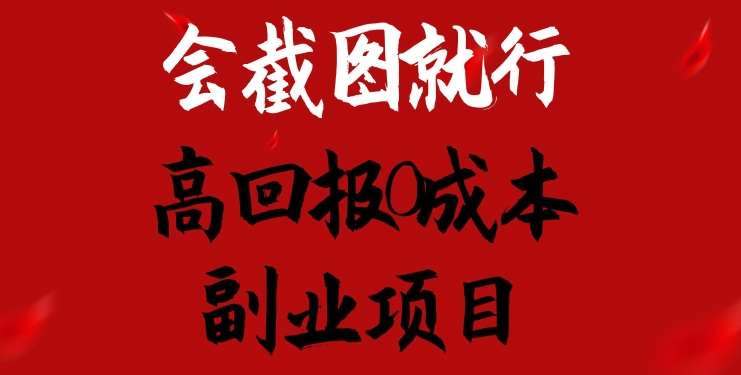 会截图就行，高回报0成本副业项目，卖离婚模板一天1.5k+【揭秘】-赛德副业库