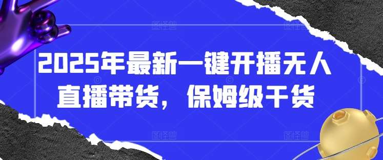 2025年最新一键开播无人直播带货，保姆级干货-赛德副业库