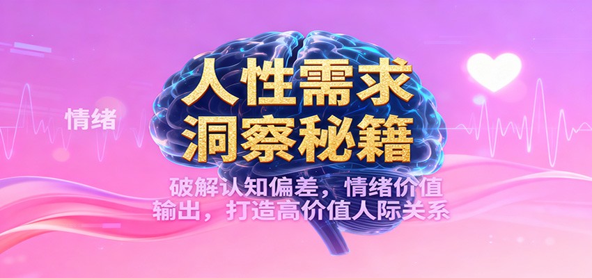 人性需求洞察秘籍,破解认知偏差,情绪价值输出,打造高价值人际关系-赛德副业库