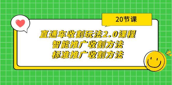 (9692期)直通车收割玩法2.0课程:智能推广收割方法+标准推广收割方法(20节课)-赛德副业库
