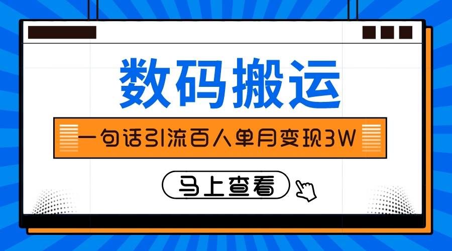 （8129期）仅靠一句话引流百人变现3万？-赛德副业库