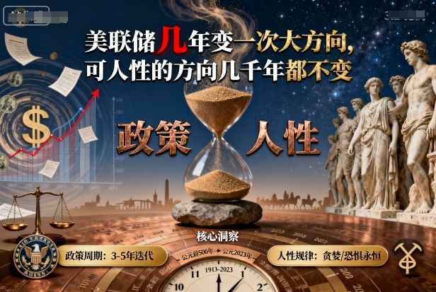 付费文章：美联储几年变一次大方向，可人性的方向几千年都不变-赛德副业库