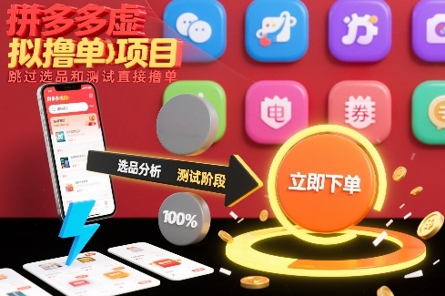 拼多多虚拟撸单项目,跳过选品和测试直接撸单-赛德副业库