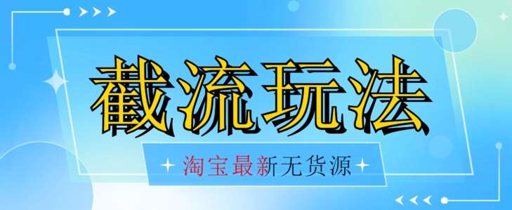 首发价值2980最新淘宝无货源不开车自然流超低成本截流玩法日入300+【揭秘】【1111更新】-赛德副业库