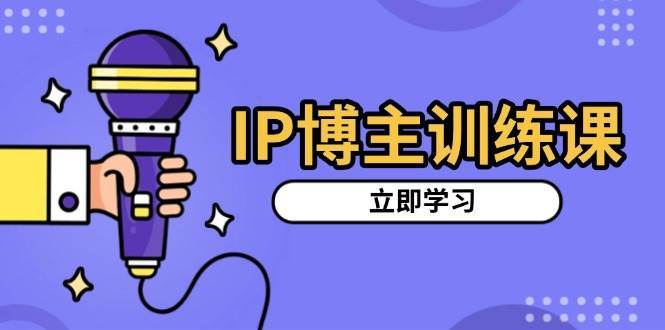 IP博主训练课，定位账号，推荐热门赛道，搭建涨粉架构，拍出更吸粉视频-赛德副业库