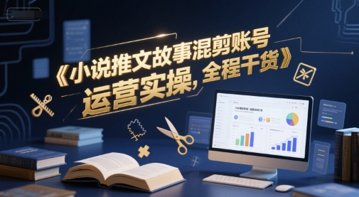 小说推文故事混剪账号运营实操，全程干货-赛德副业库