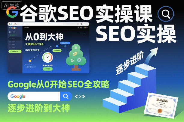 谷歌SEO实操课，Google从0开始SEO全攻略，逐步进阶到大神-赛德副业库