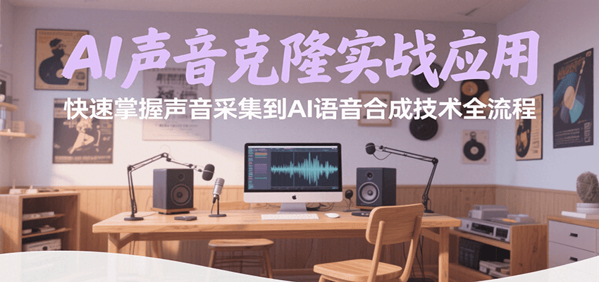AI声音克隆实战应用,快速掌握声音采集到AI语音合成技术全流程-赛德副业库