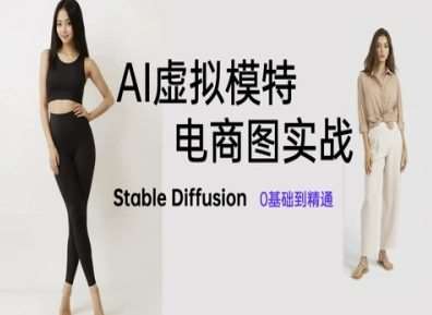 AI虚拟模特电商图实战,AI绘画Stable Diffusion 0基础到精通-赛德副业库