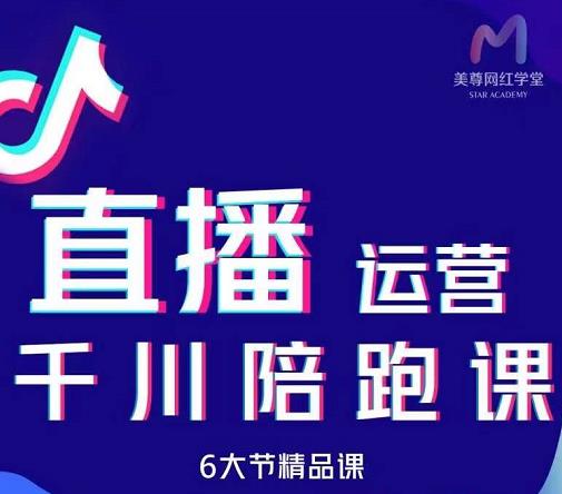 美尊-抖音直播运营千川系统课：直播​运营规划、起号、主播培养、千川投放等-赛德副业库
