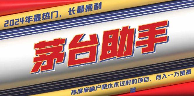 （13320期）魔法贵州茅台代理，永不淘汰的项目，抛开传统玩法，使用科技，命中率极...-赛德副业库