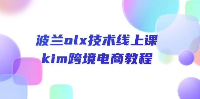 （10967期）波兰olx 技术线上课，kim跨境电商教程-赛德副业库