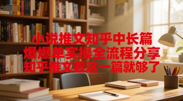 小说推文知乎中长篇爆单实操全流程分享，知乎推文看这一篇就够了-赛德副业库