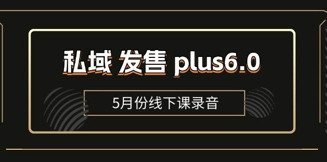 （11612期）私域 发售 plus6.0【5月份线下课录音】/全域套装 sop流程包，社群发售…-赛德副业库