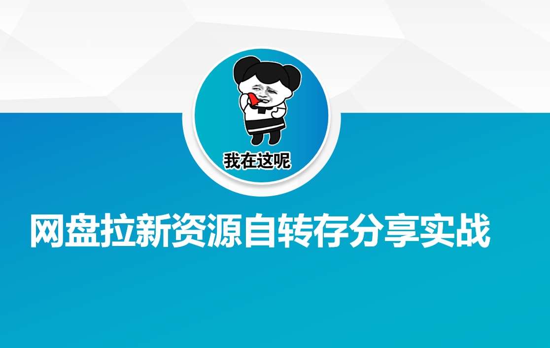 网盘拉新资源自动转存分享实战-赛德副业库
