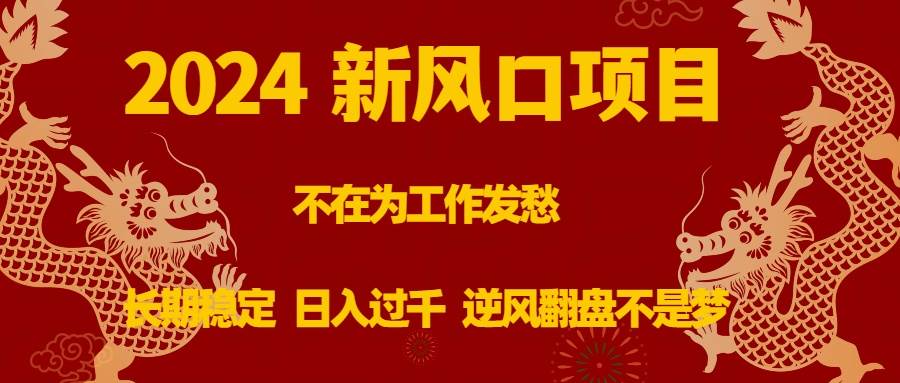 （8587期）2024新风口项目，不在为工作发愁，长期稳定，日入过千 逆风翻盘不是梦-赛德副业库