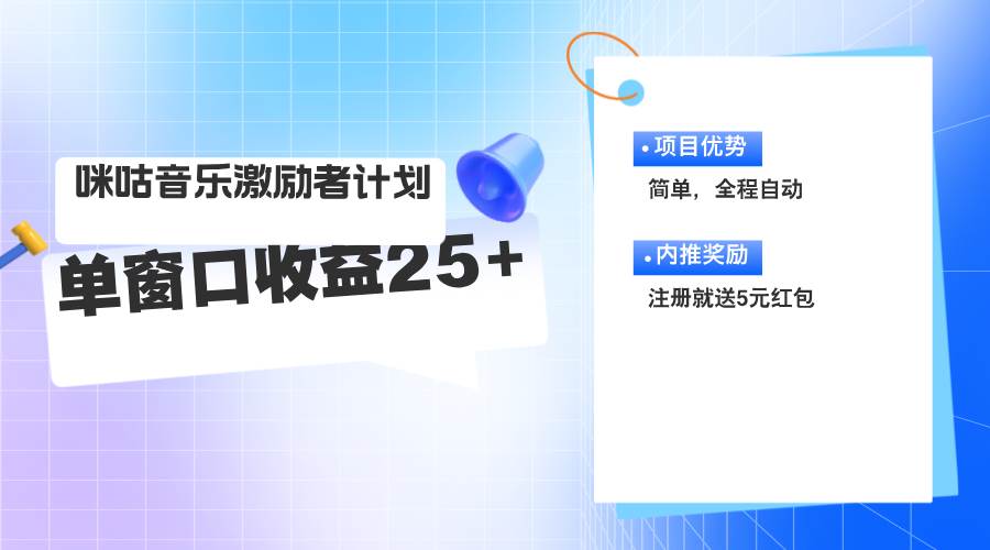 （11942期）咪咕激励者计划，单窗口收益20~25，可矩阵操作-赛德副业库