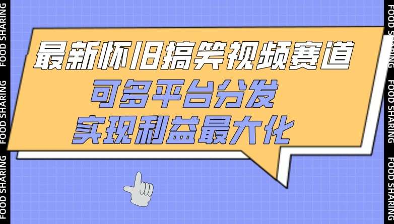 最新怀旧搞笑视频赛道，可多平台分发，实现利益最大化【揭秘】-赛德副业库