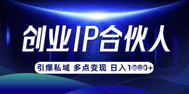 云帆·创业ip合伙人打造3.0，从0到1教你做网创，实现月入过W-赛德副业库