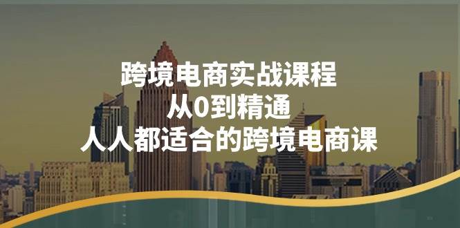 （11183期）跨境电商实战课程：从0到精通，人人都适合的跨境电商课（14节课）-赛德副业库