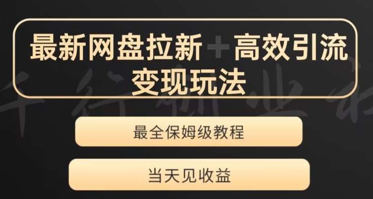 最新最全夸克网盘拉新变现玩法，多种裂变，举一反三变现玩法【揭秘】-赛德副业库