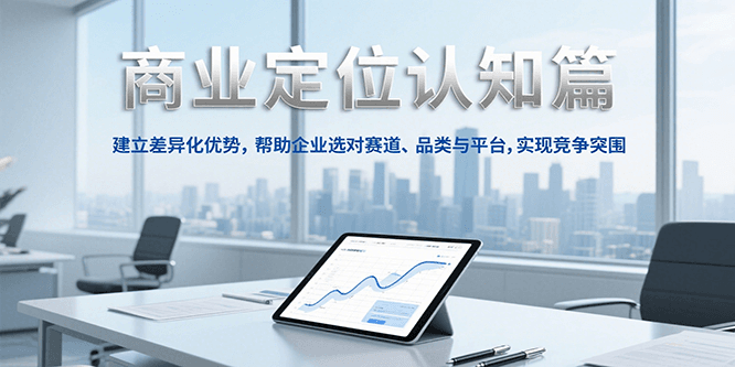 商业定位认知，建立差异化优势，帮助企业选对赛道、品类与平台，实现竞争突围-赛德副业库