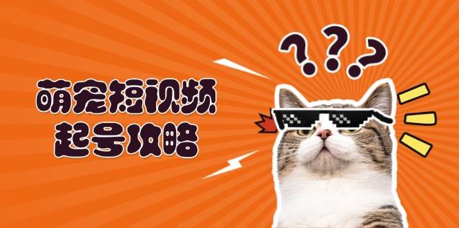 （13135期）萌宠-短视频起号攻略：定位搭建推流全解析，助力新手轻松打造爆款-赛德副业库