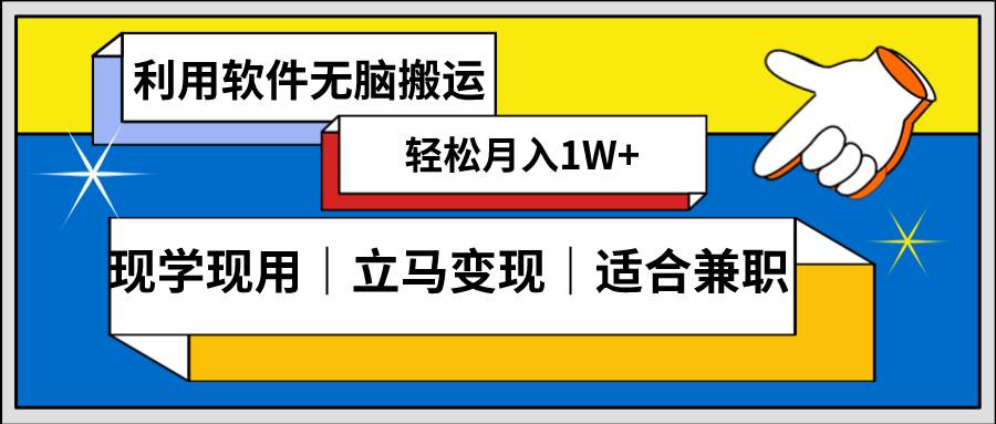 低密度新赛道,视频无脑搬,一天1000+,几分钟一条原创视频,零成本零门槛超简单-赛德副业库