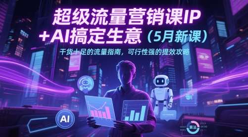 超级流量营销课IP+AI搞定生意（5月新课）干货十足的流量指南，可行性强的提效攻略-赛德副业库
