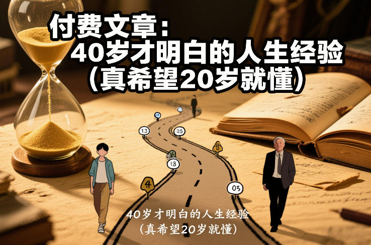 付费文章:40岁才明白的人生经验(真希望20岁就懂)-赛德副业库