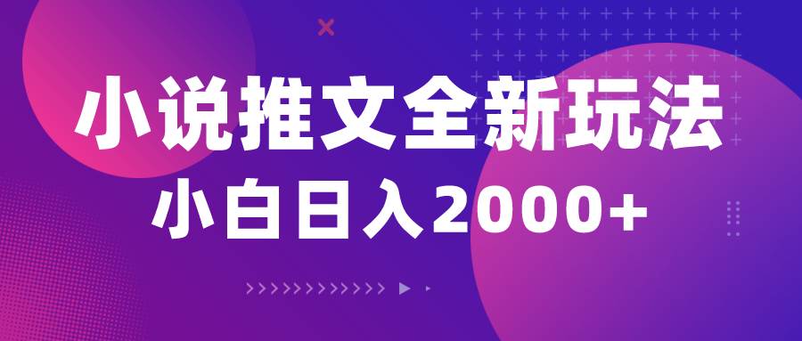 （10432期）小说推文全新玩法，5分钟一条原创视频，结合中视频bilibili赚多份收益-赛德副业库