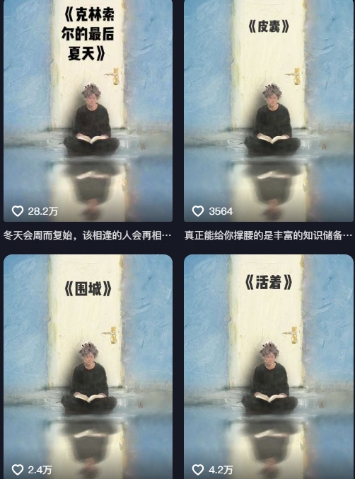 图片[2]-AI制作爆款书单，抖音42粉丝博主书单号制作拆解，单条视频28W赞-赛德副业库