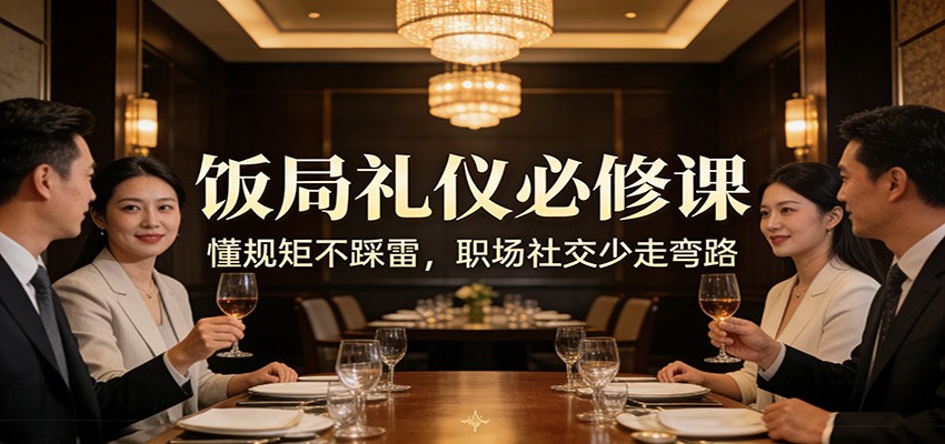 公众号收费文章:《饭局礼仪必修课:懂规矩不踩雷,职场社交少走弯路》-赛德副业库