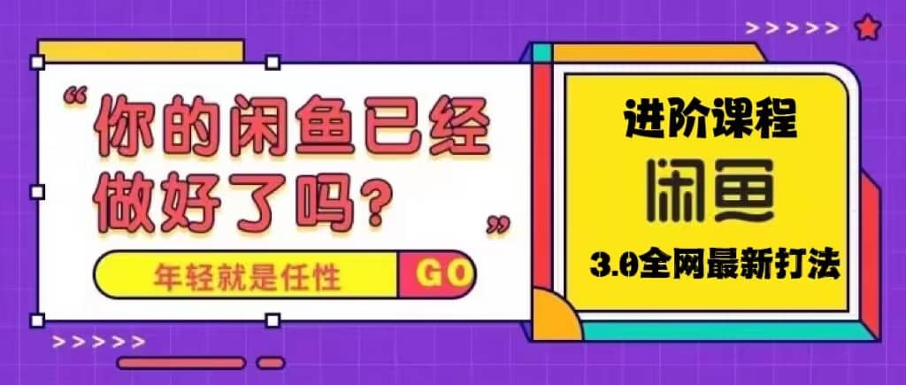 火爆全网的咸鱼玩法进阶课程，咸鱼进阶课程-赛德副业库