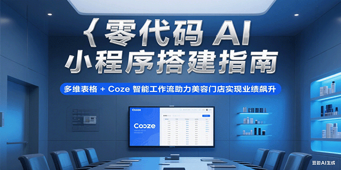零代码AI小程序搭建指南，多维表格+Coze智能工作流助力美容门店实现业绩飙升-赛德副业库