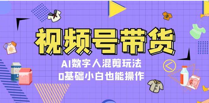 （13359期）视频号带货，AI数字人混剪玩法，0基础小白也能操作-赛德副业库