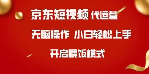京东短视频代运营，全程喂饭，小白轻松上手【揭秘】-赛德副业库