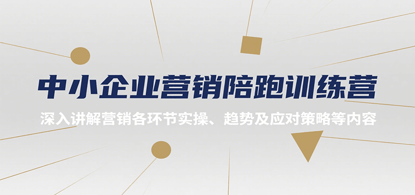 中小企业营销陪跑训练营,深入讲解营销各环节实操、趋势及应对策略等内容-赛德副业库