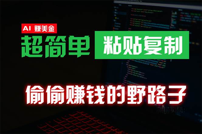 （10044期）偷偷赚钱野路子，0成本海外淘金，无脑粘贴复制 稳定且超简单 适合副业兼职-赛德副业库