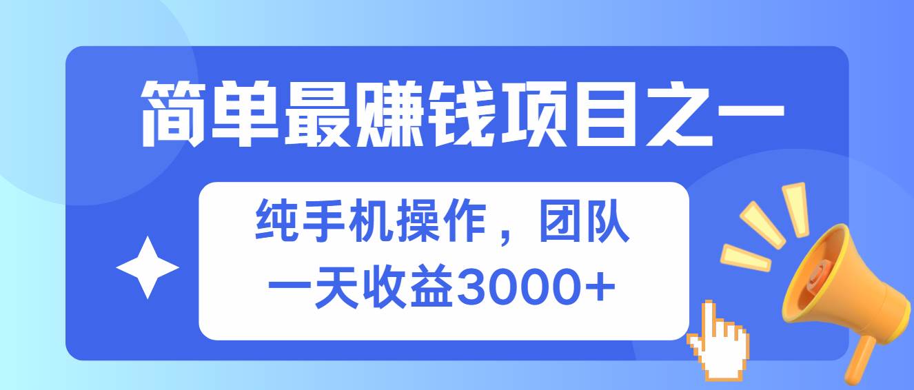 （13308期）简单有手机就能做的项目，收益可观-赛德副业库