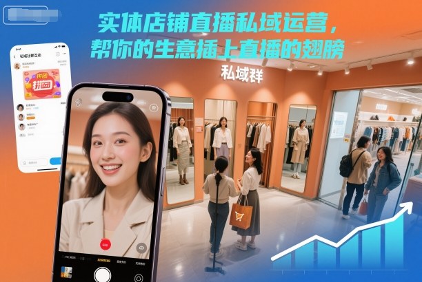 实体店铺直播私域运营,帮你的生意插上直播的翅膀-赛德副业库