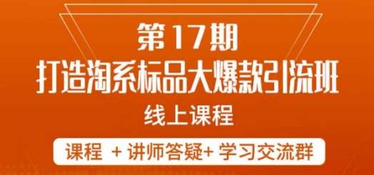 南掌柜-第17期打造淘系标品大爆款,5天线上课-赛德副业库