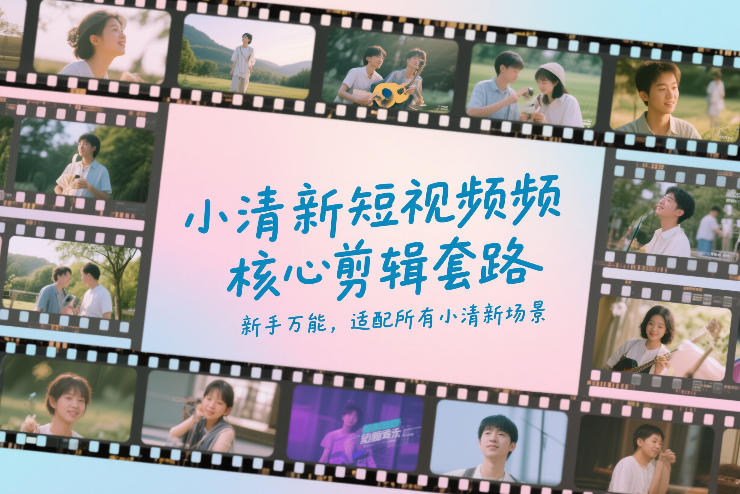 小清新短视频核心剪辑套路，新手万能，适配所有小清新场景-赛德副业库