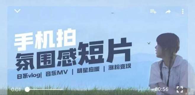 用手机拍微剧情短片,使用镜头记录美好生活,设备+创作+拍摄+后期,制作全流程一网打尽-赛德副业库