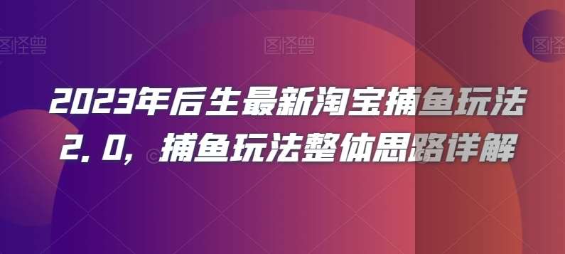 2023年后生最新淘宝捕鱼玩法2.0，捕鱼玩法整体思路详解-赛德副业库