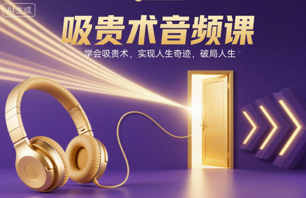 吸贵术音频课，学会吸贵术，实现人生奇迹，破局人生-赛德副业库