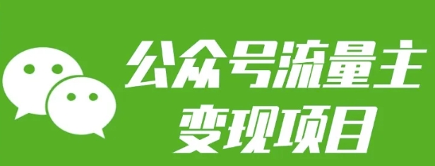 公众号流量主变现项目：每天2小时，普通人每月多挣三五千-赛德副业库