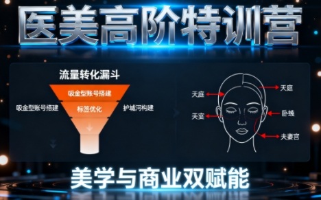 0-1000W医美高阶特训营课程，美学与商业双赋能-赛德副业库
